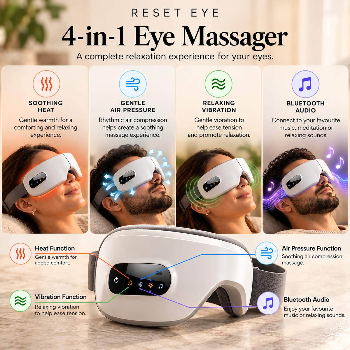 RESET Eye™ Heated Eye Massager